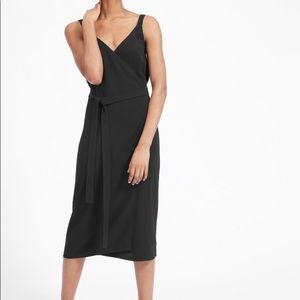 NEVER WORN!! Everlane black wrap dress